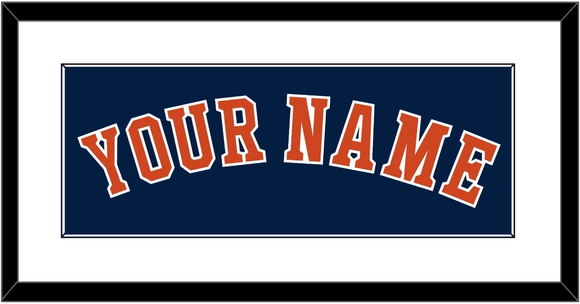 Houston Name - Alternate Blue - Single Mat 1