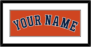 Houston Name - Alternate Orange - Single Mat 1