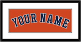 Houston Name - Alternate Orange - Single Mat 1