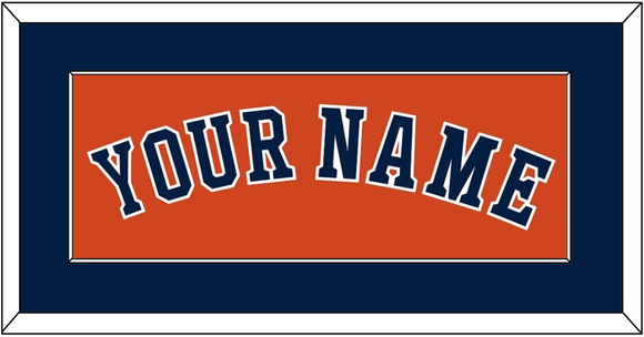 Houston Name - Alternate Orange - Single Mat 2