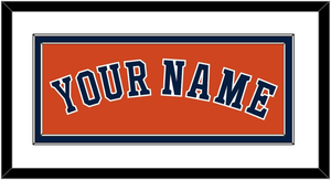 Houston Name - Alternate Orange - Double Mat 1