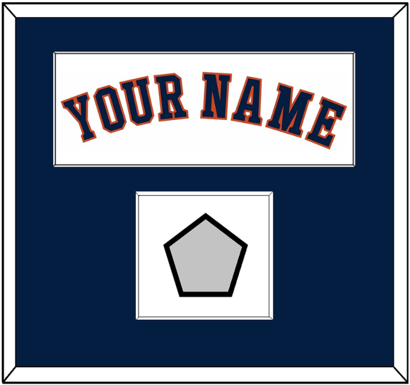 Houston Name & World Series Jersey Patch - Home White - Single Mat 1