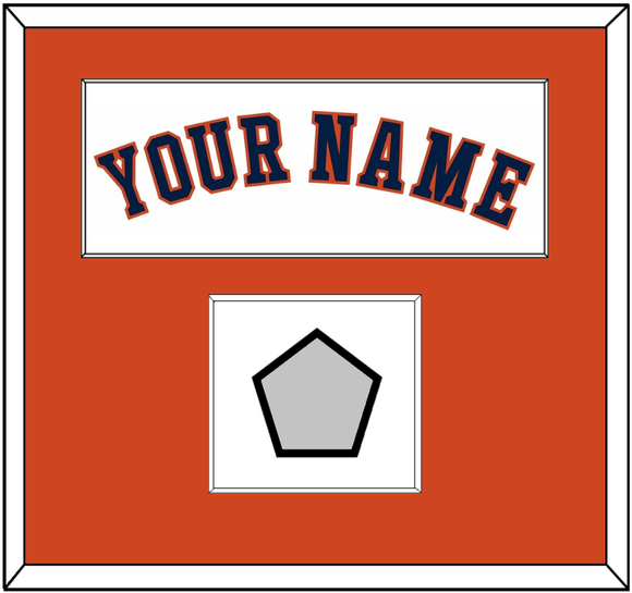 Houston Name & World Series Champions Patch - Home White - Single Mat 2