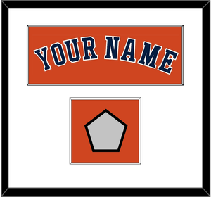 Houston Name & World Series Champions Patch - Alternate Orange - Single Mat 1