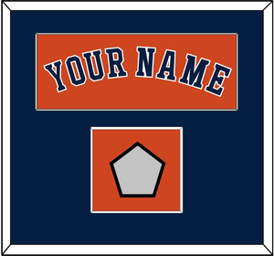 Houston Name & World Series Jersey Patch - Alternate Orange - Single Mat 2