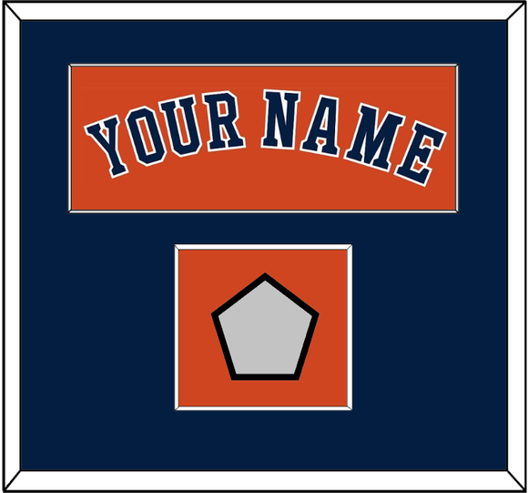 Houston Name & World Series Jersey Patch - Alternate Orange - Single Mat 2