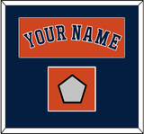 Houston Name & World Series Jersey Patch - Alternate Orange - Single Mat 2