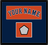 Houston Name & World Series Jersey Patch - Alternate Orange - Single Mat 2