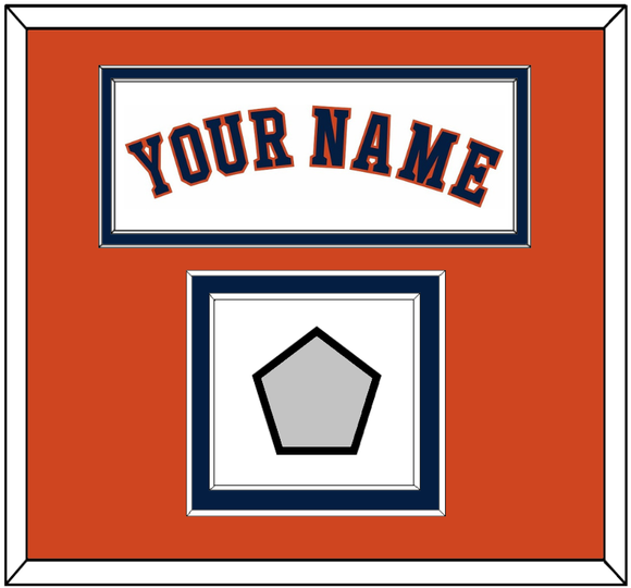 Houston Name & World Series Jersey Patch - Home White - Double Mat 3