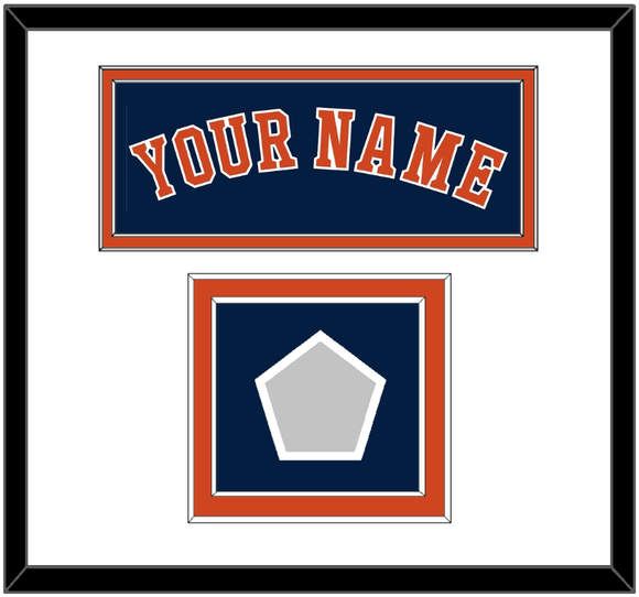 Houston Name & World Series Champions Patch - Alternate Blue - Double Mat 1