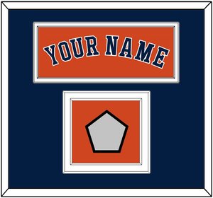 Houston Name & World Series Champions Patch - Alternate Orange - Double Mat 2