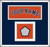 Houston Name & World Series Champions Patch - Alternate Orange - Double Mat 2