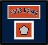 Houston Name & World Series Champions Patch - Alternate Orange - Double Mat 2