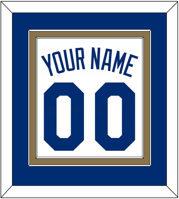 Kansas City Name & Number - Home White - Double Mat 2