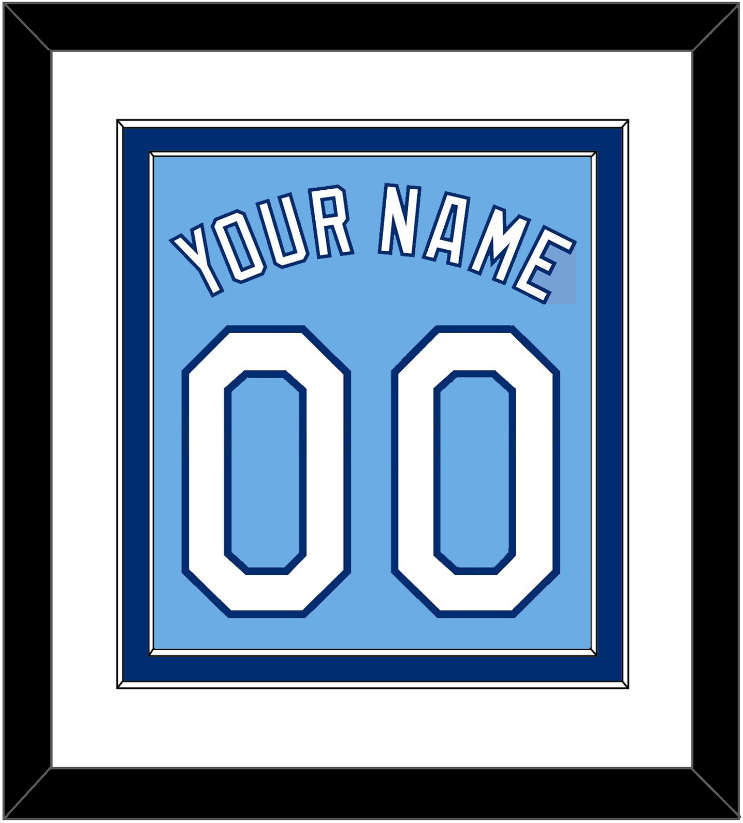 Kansas City Name & Number - Alternate Powder Blue - Signature Tier 1