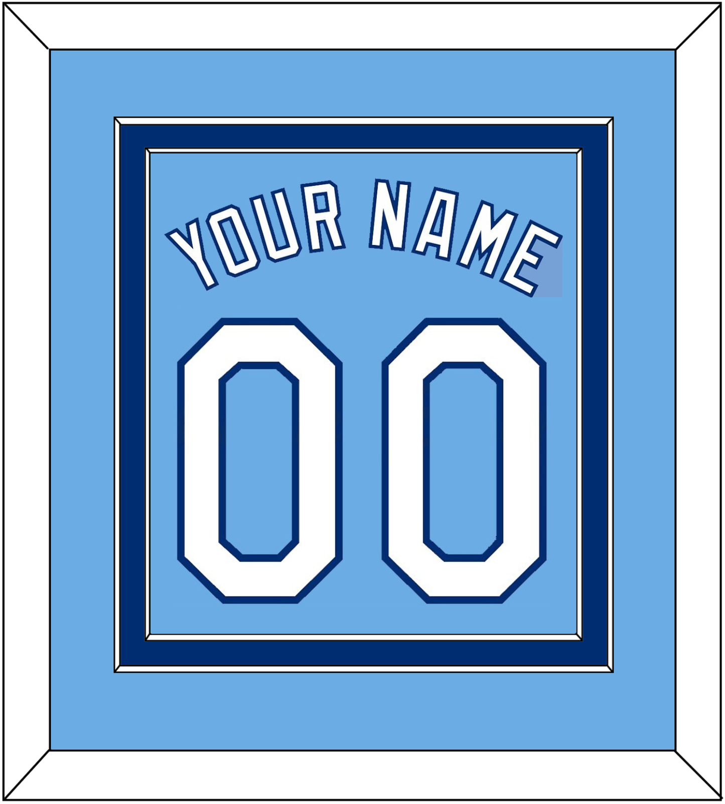 Kansas City Name & Number - Alternate Powder Blue - Signature Tier 2