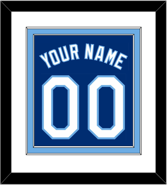 Kansas City Name & Number - Alternate Blue - Double Mat 1