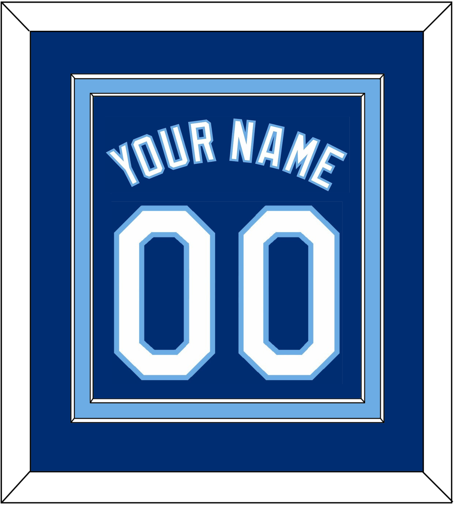 Kansas City Name & Number - Alternate Blue - Signature Tier 2