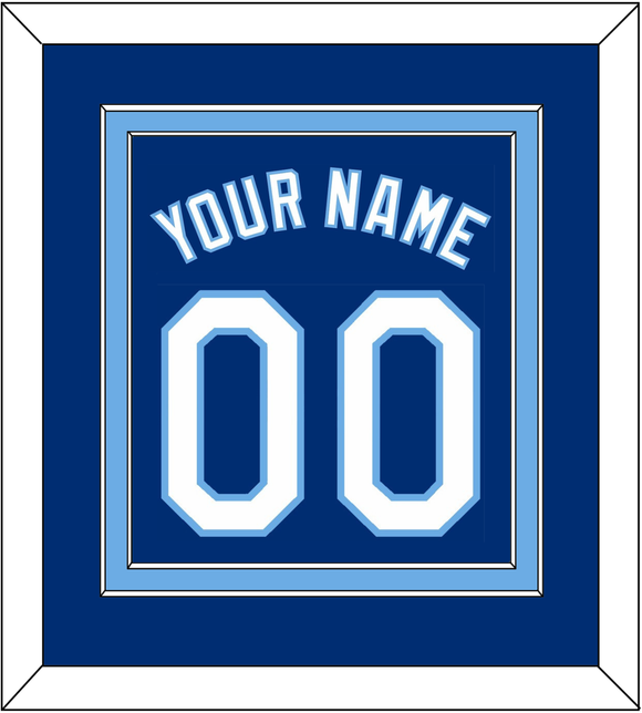 Kansas City Name & Number - Alternate Blue - Double Mat 2