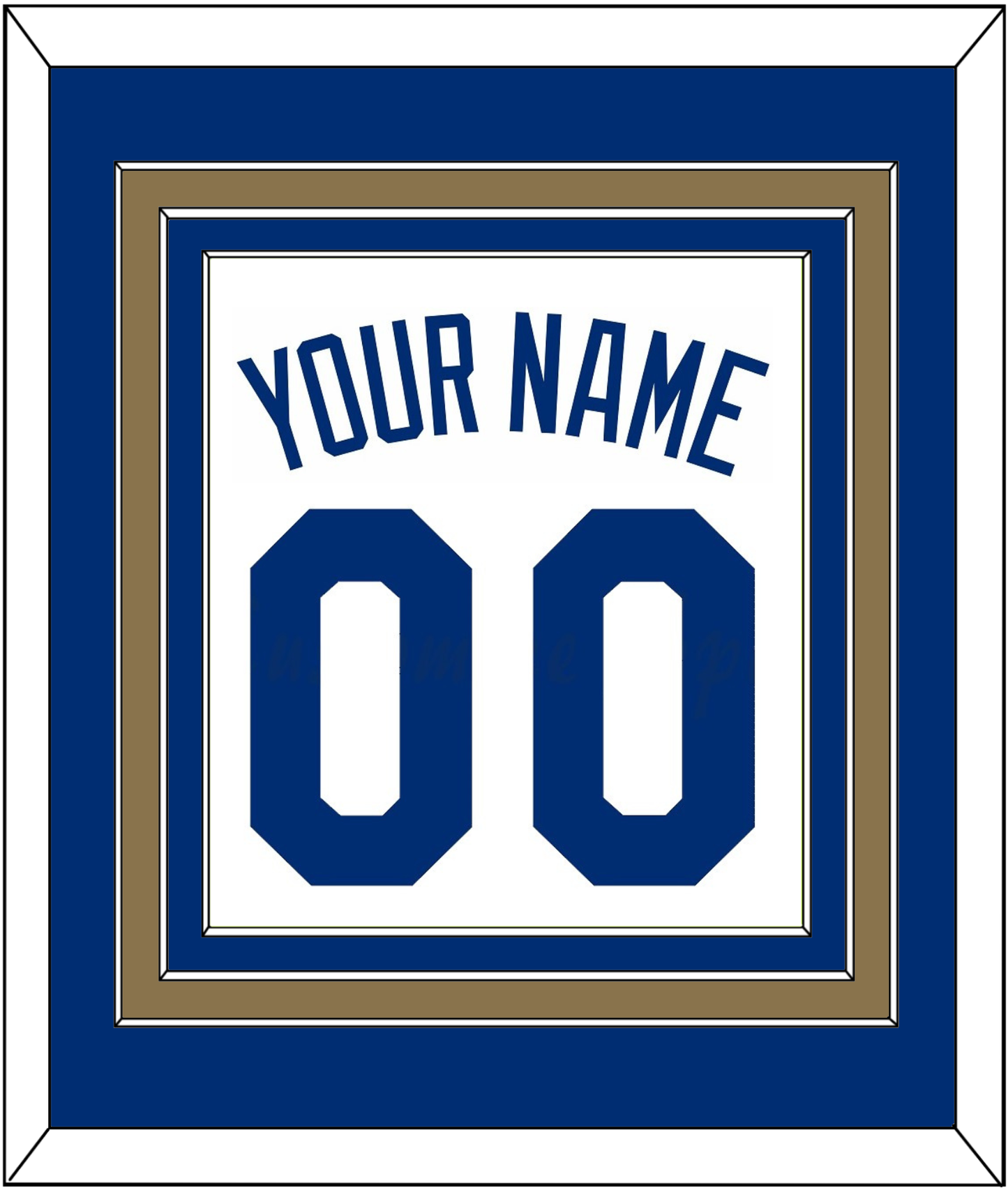 Kansas City Name & Number - Home White - Premier Tier 2