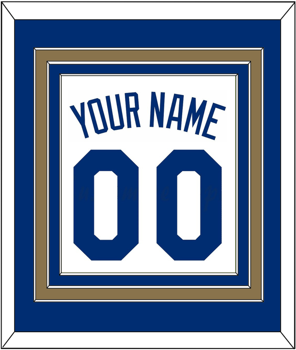 Kansas City Name & Number - Home White - Triple Mat 2