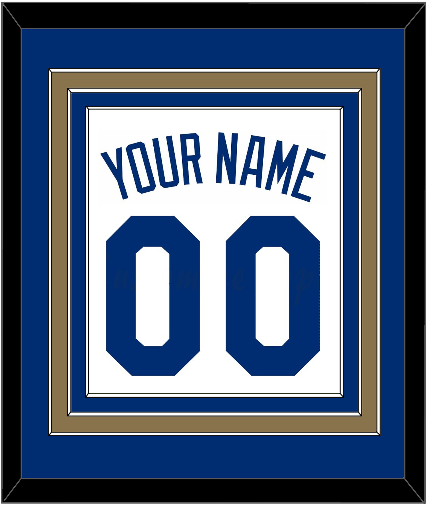 Kansas City Name & Number - Home White - Premier Tier 2