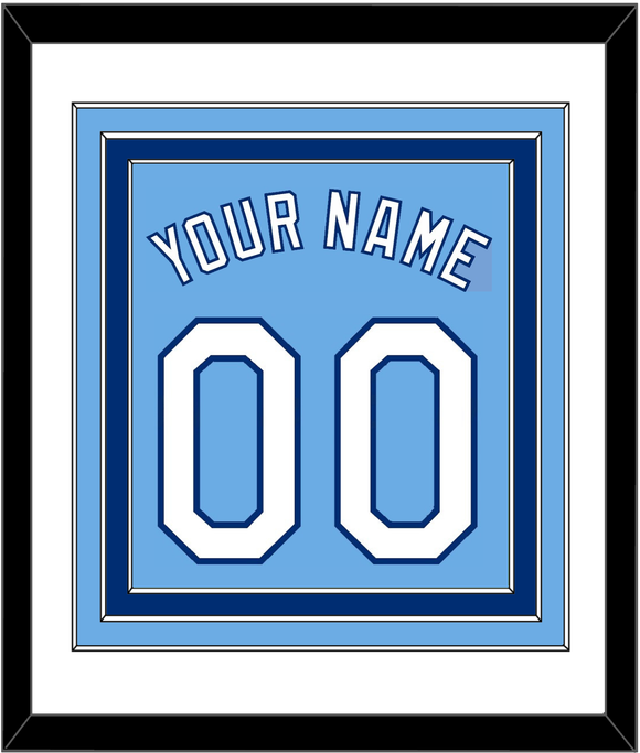 Kansas City Name & Number - Alternate Powder Blue - Triple Mat 1