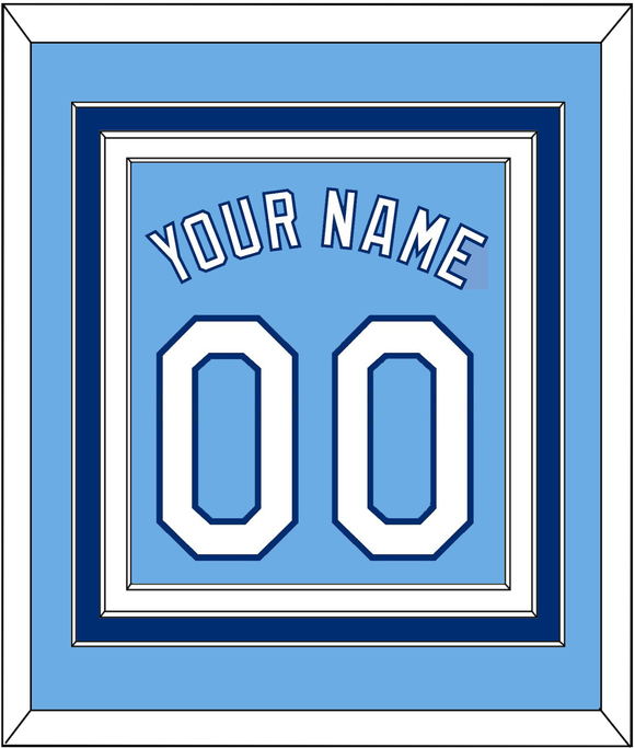 Kansas City Name & Number - Alternate Powder Blue - Triple Mat 2