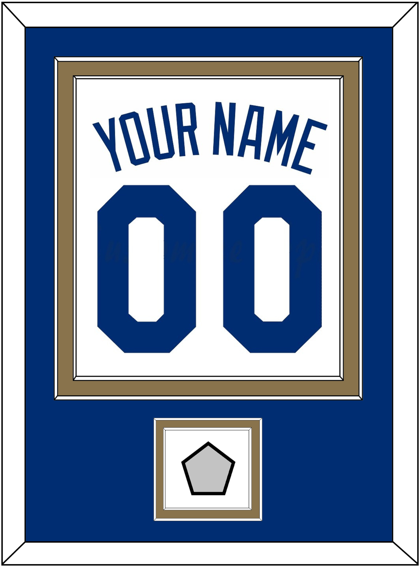 Kansas City Name, Number & 2015 World Series Champions Patch - Home White - Signature Tier 2