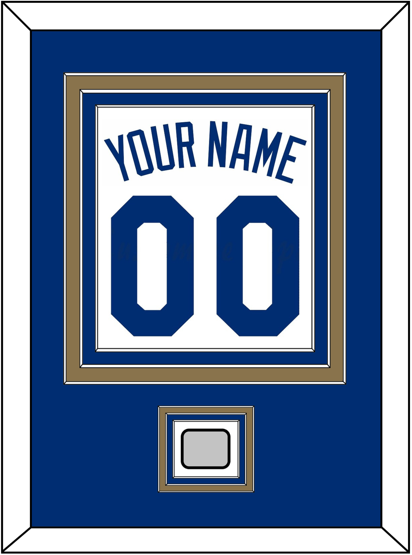 Kansas City Name, Number & 2015 World Series Jersey Patch - Home White - Premier Tier 2