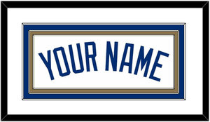 Kansas City Name - Home White - Triple Mat 1