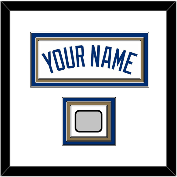 Kansas City Name & 2015 World Series Jersey Patch - Home White - Triple Mat 1