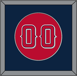 Los Angeles Number - Alternate Red (2012-2020) - Single Mat 2