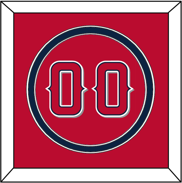 Los Angeles Number - Alternate Red - Double Mat 2