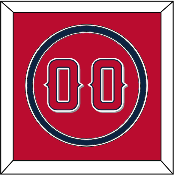 Los Angeles Number - Alternate Red (2012-2020) - Double Mat 2