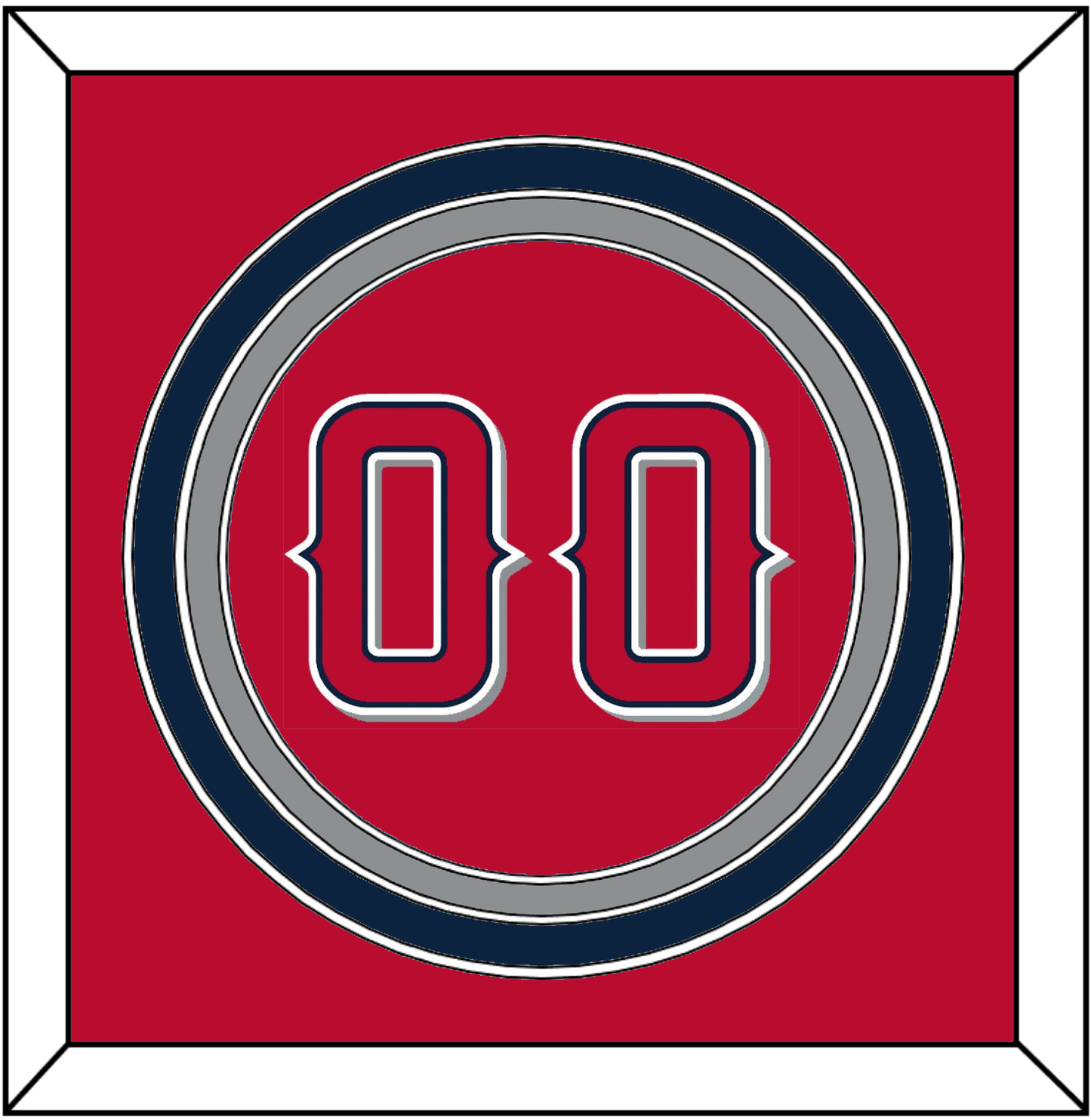 Los Angeles Number - Alternate Red (2012-2020) - Premier Tier 2