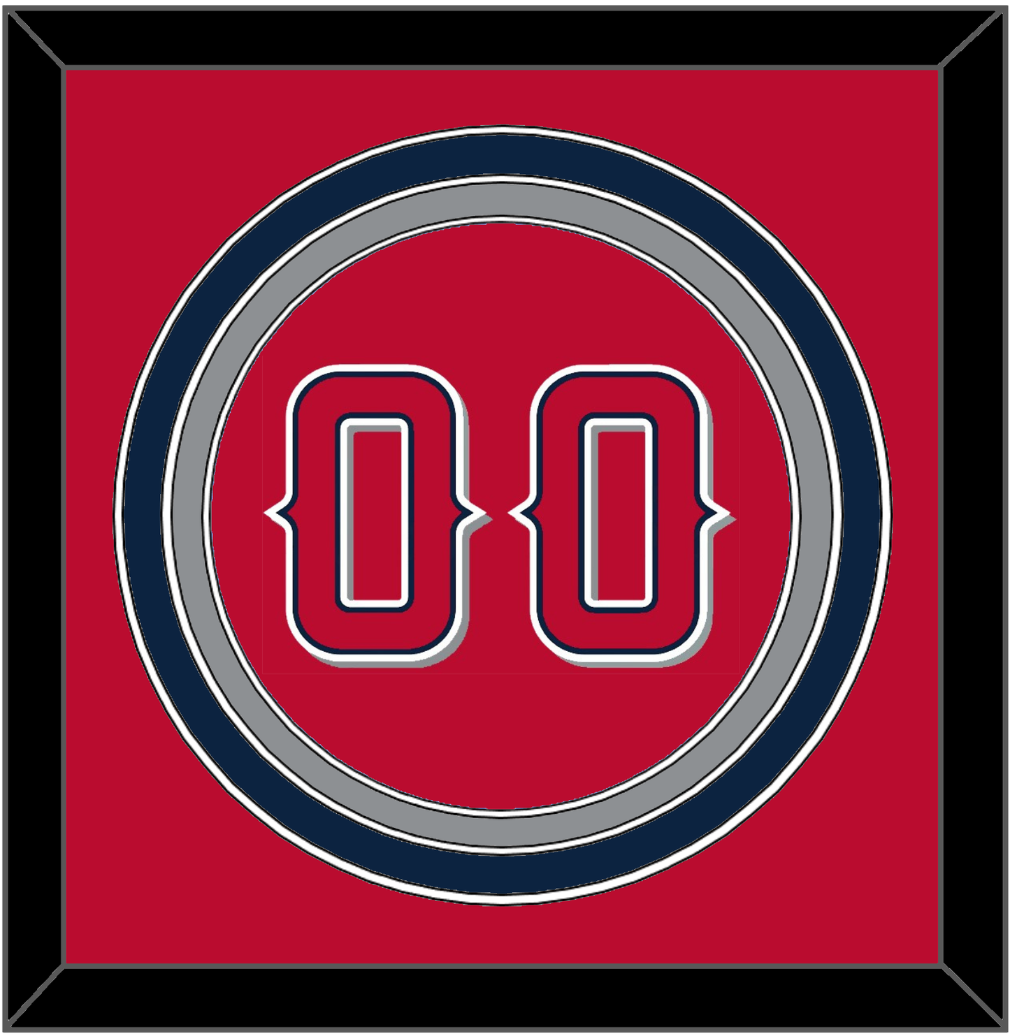 Los Angeles Number - Alternate Red (2012-2020) - Premier Tier 2