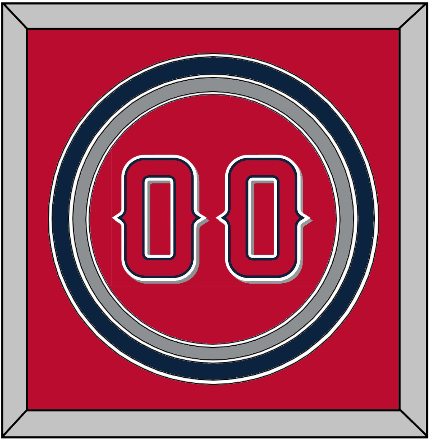 Los Angeles Number - Alternate Red (2012-2020) - Premier Tier 2
