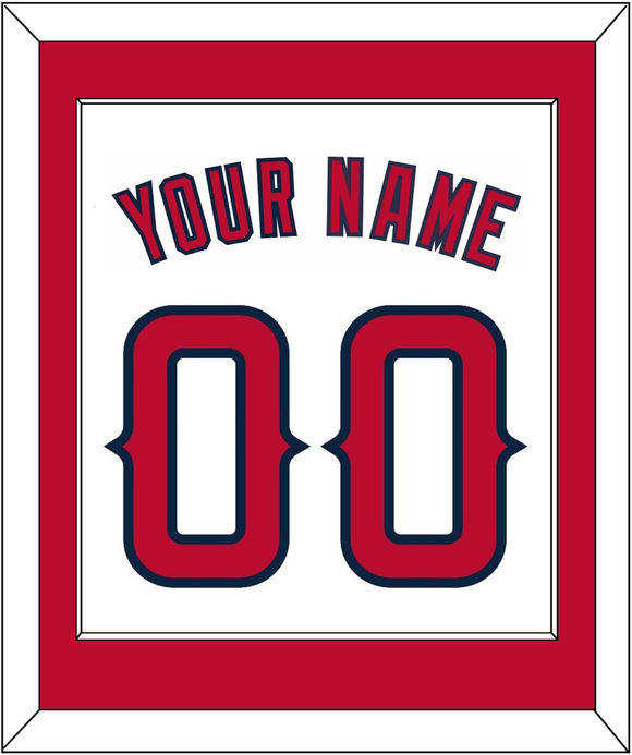 Los Angeles Name & Number - Home White - Single Mat 1