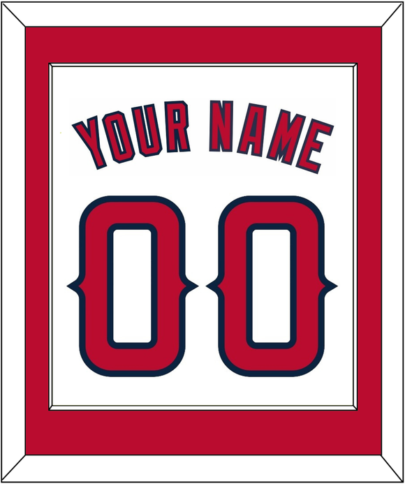 Los Angeles Name & Number - Home White (2002-2023) - Single Mat 1