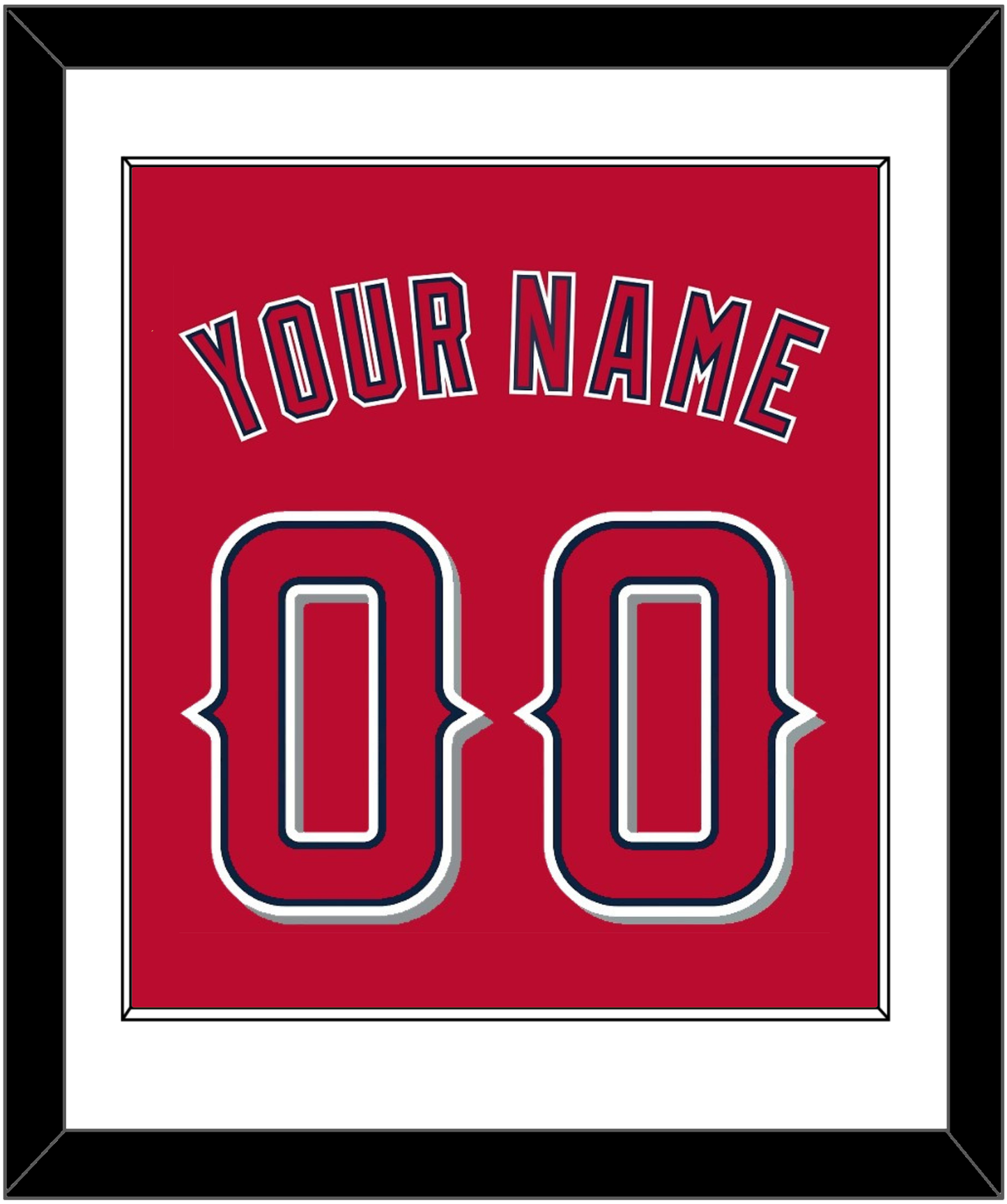 Los Angeles Name & Number - Alternate Red (2012-2020) - Essential Tier 1