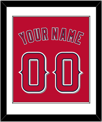 Los Angeles Name & Number - Alternate Red (2012-2020) - Essential Tier 1