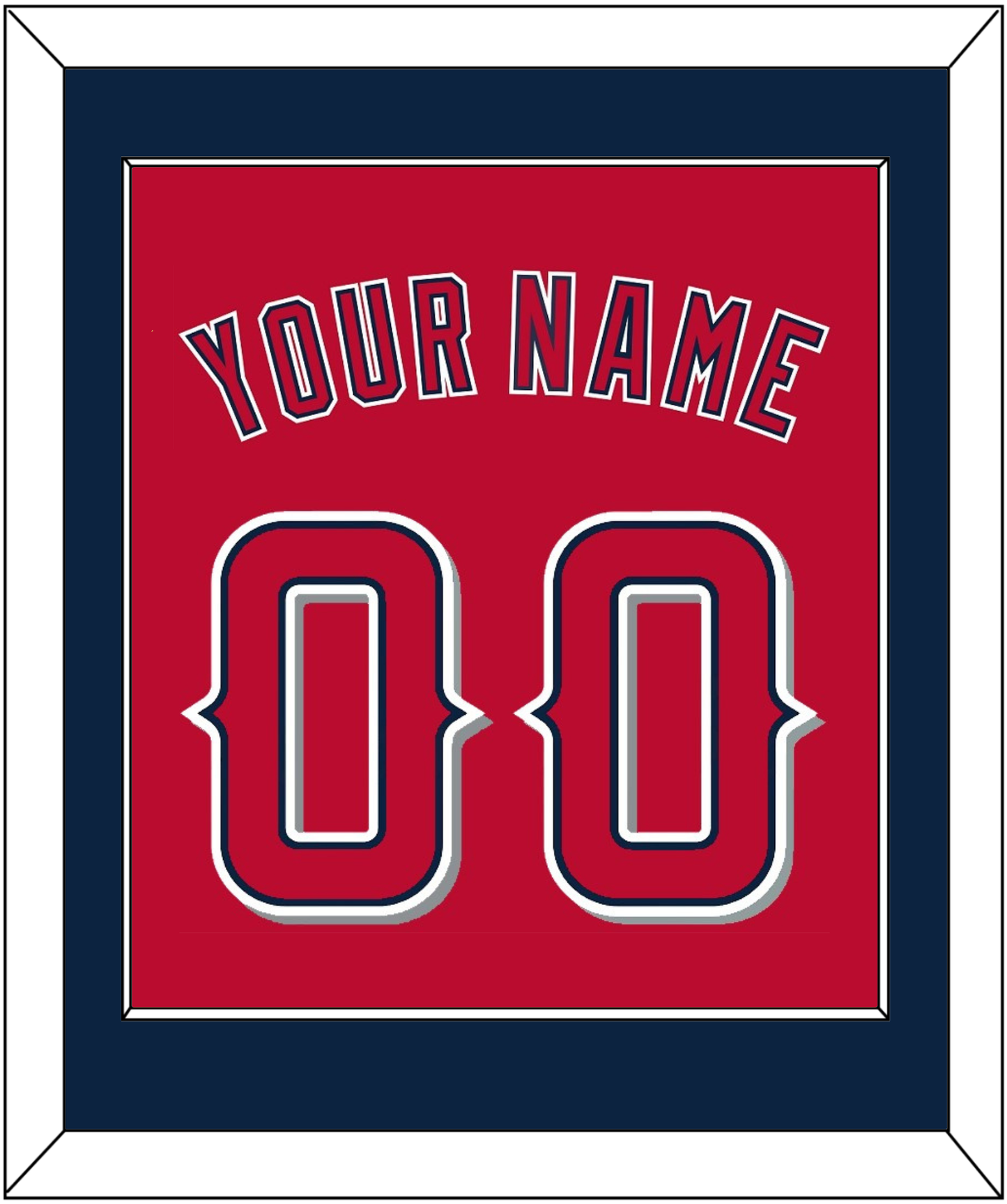 Los Angeles Name & Number - Alternate Red (2012-2020) - Essential Tier 2