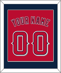 Los Angeles Name & Number - Alternate Red (2012-2020) - Single Mat 2