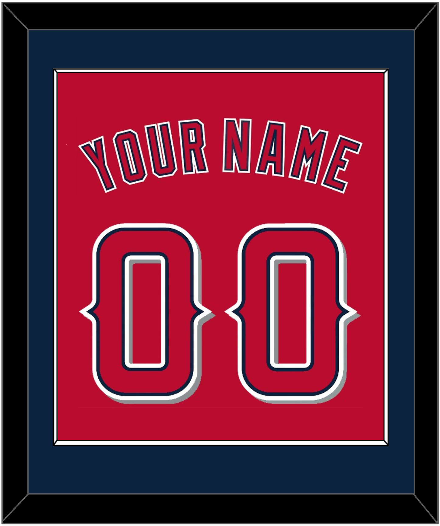 Los Angeles Name & Number - Alternate Red (2012-2020) - Essential Tier 2