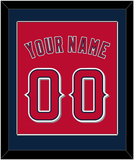 Los Angeles Name & Number - Alternate Red (2012-2020) - Single Mat 2