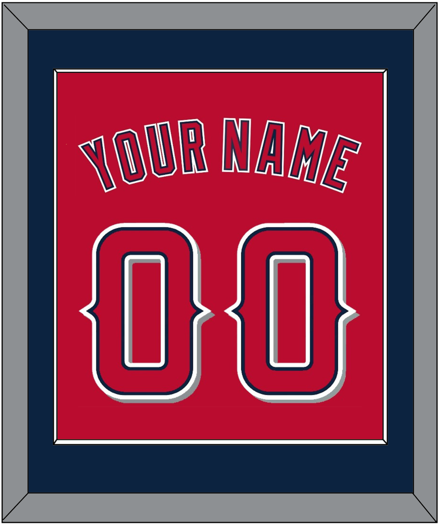 Los Angeles Name & Number - Alternate Red (2012-2020) - Essential Tier 2
