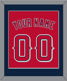 Los Angeles Name & Number - Alternate Red (2012-2020) - Single Mat 2