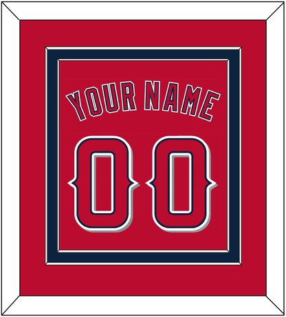 Los Angeles Name & Number - Alternate Red (2012-2020) - Signature Tier 2