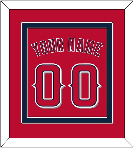 Los Angeles Name & Number - Alternate Red (2012-2020) - Signature Tier 2